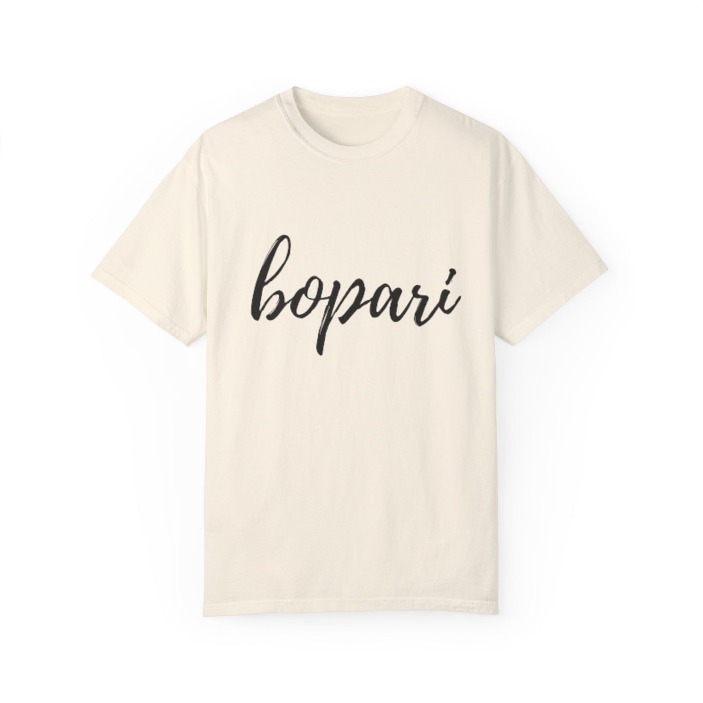 Unisex Garment-Dyed T-Shirt - "Bopari" Design - Casual Chic
