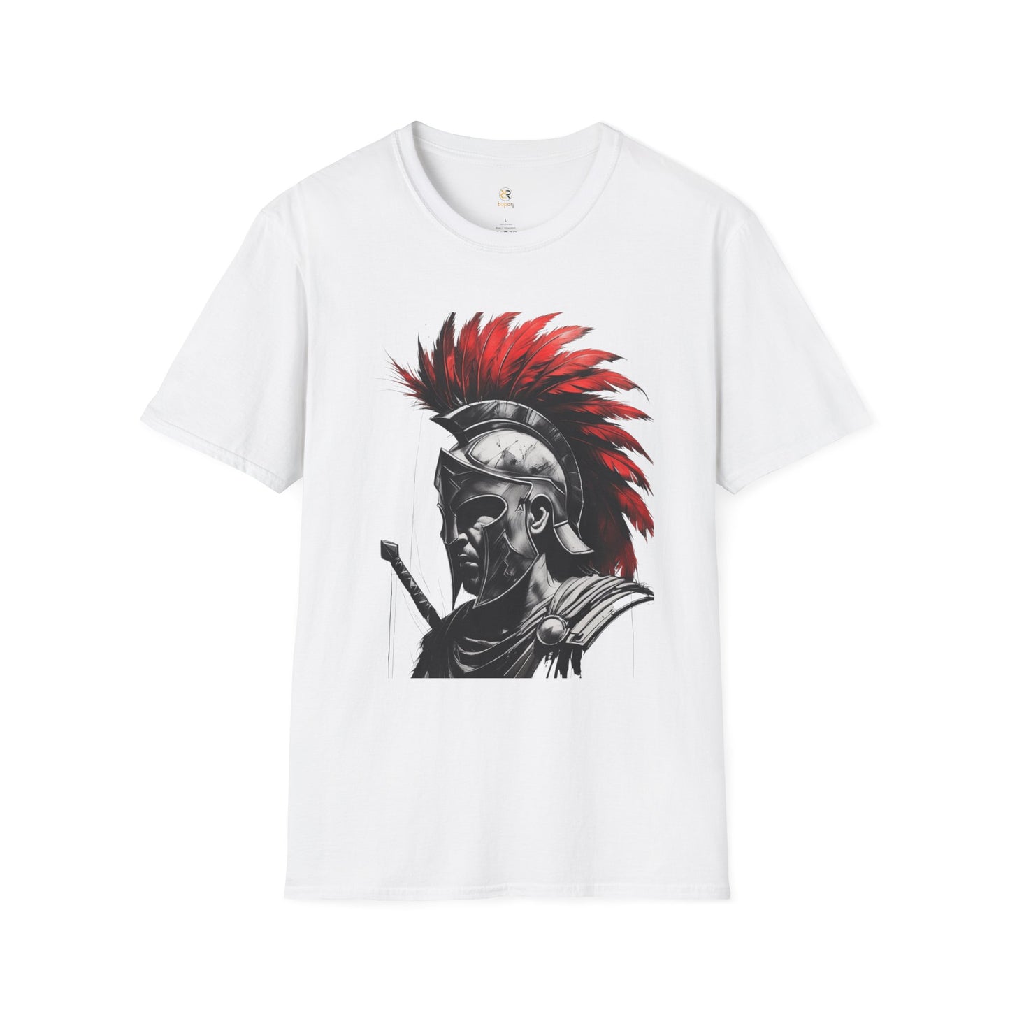 Heroic Spartan Unisex Softstyle T-Shirt - Bold Warrior Design for Fans of History and Mythology