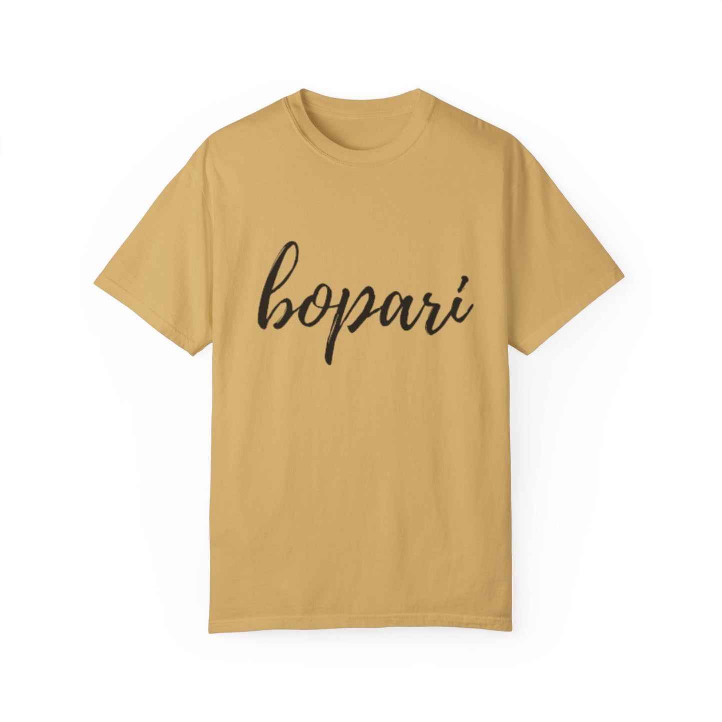 Unisex Garment-Dyed T-Shirt - "Bopari" Design - Casual Chic