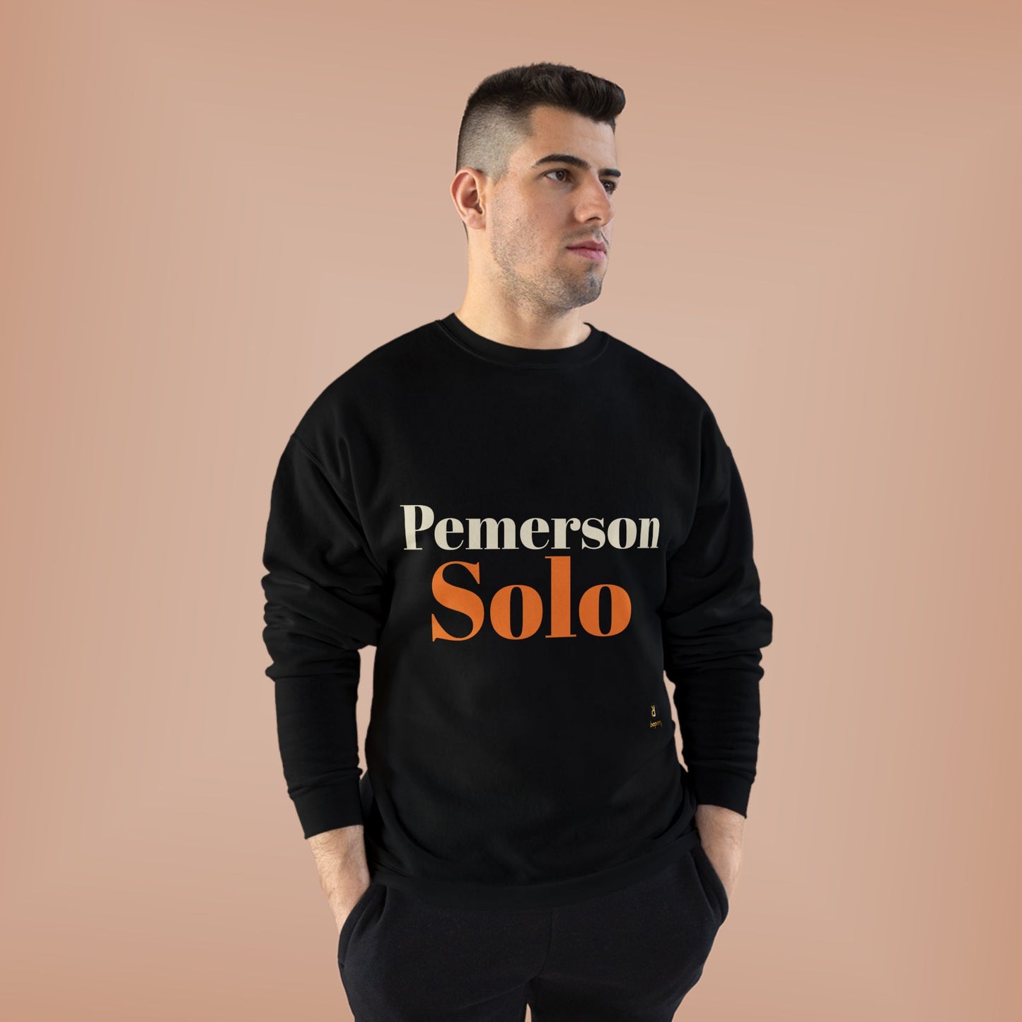 Eco-Friendly Crewneck Sweatshirt - 'Pemerson Solo' Design