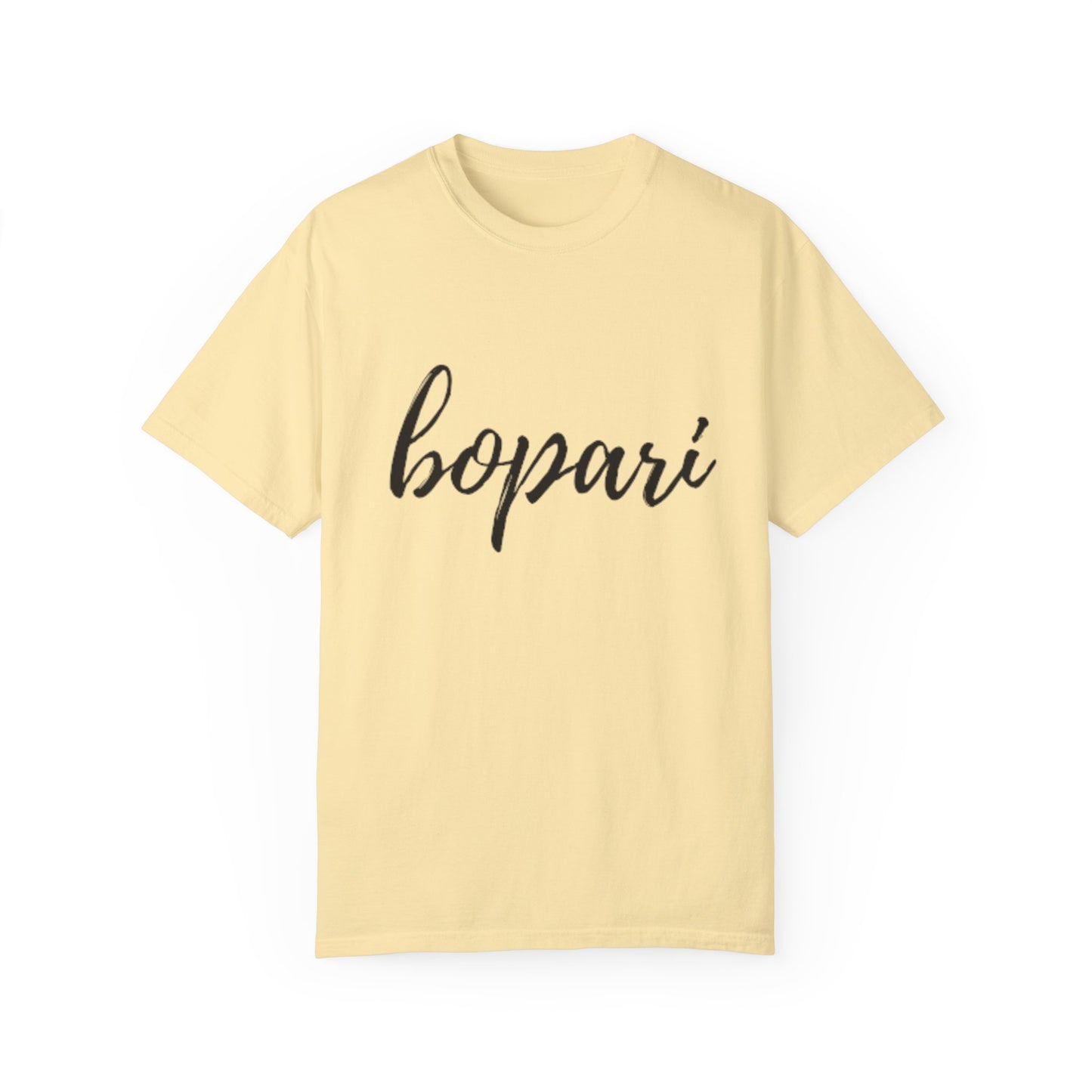 Unisex Garment-Dyed T-Shirt - "Bopari" Design - Casual Chic
