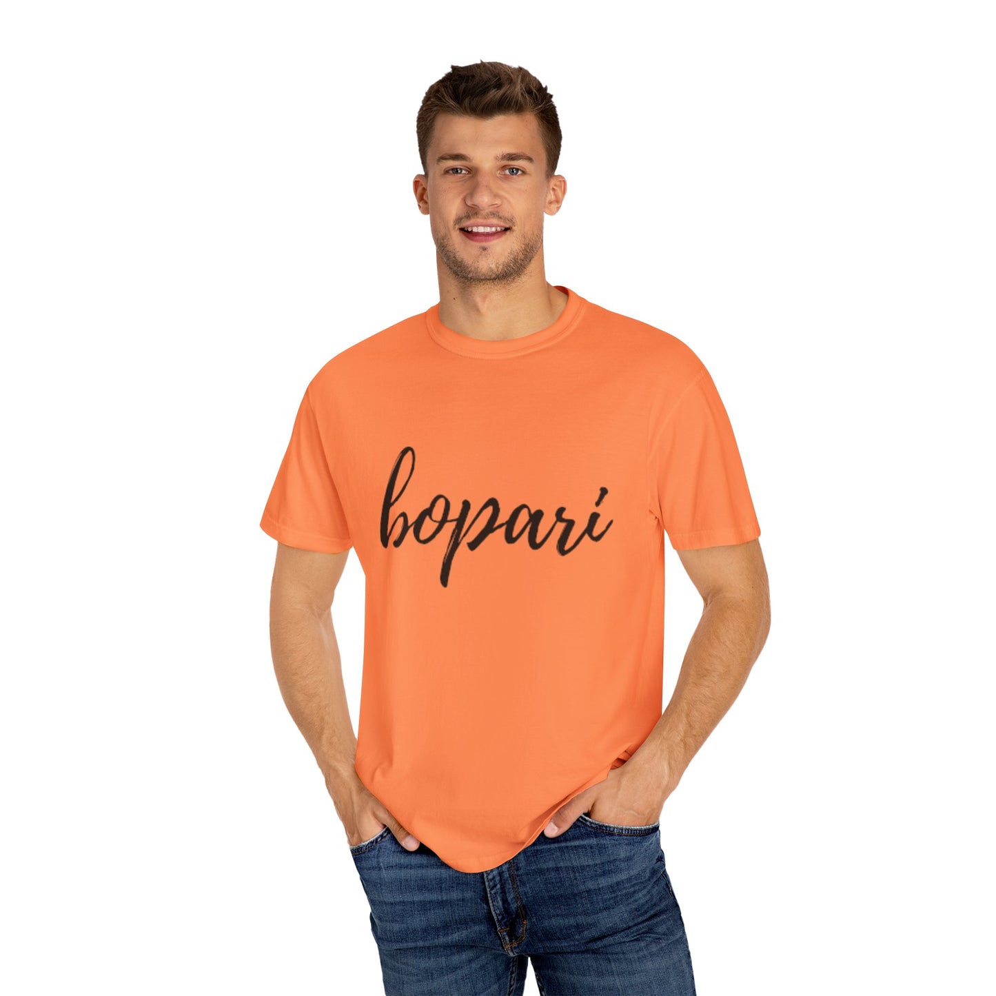 Unisex Garment-Dyed T-Shirt - "Bopari" Design - Casual Chic