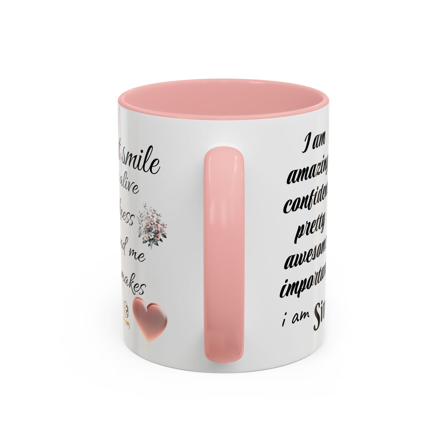 Inspirational Accent Coffee Mug - 11 & 15oz - Motivational Quote for Strength & Positivity