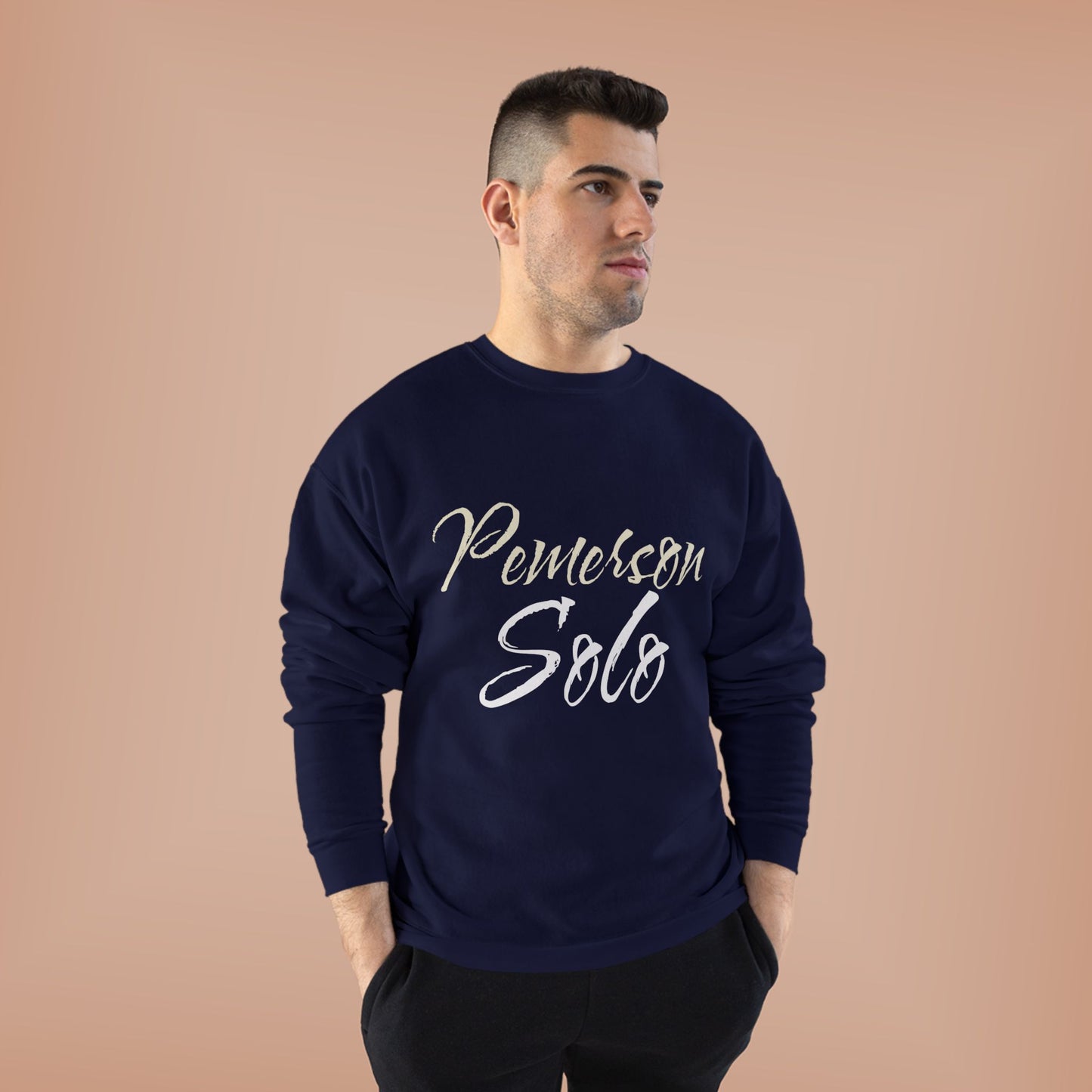 Eco-Friendly Crewneck Sweatshirt - 'Pemerson Solo' Design