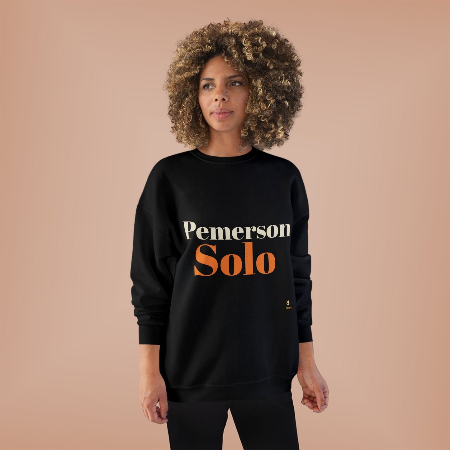 Eco-Friendly Crewneck Sweatshirt - 'Pemerson Solo' Design