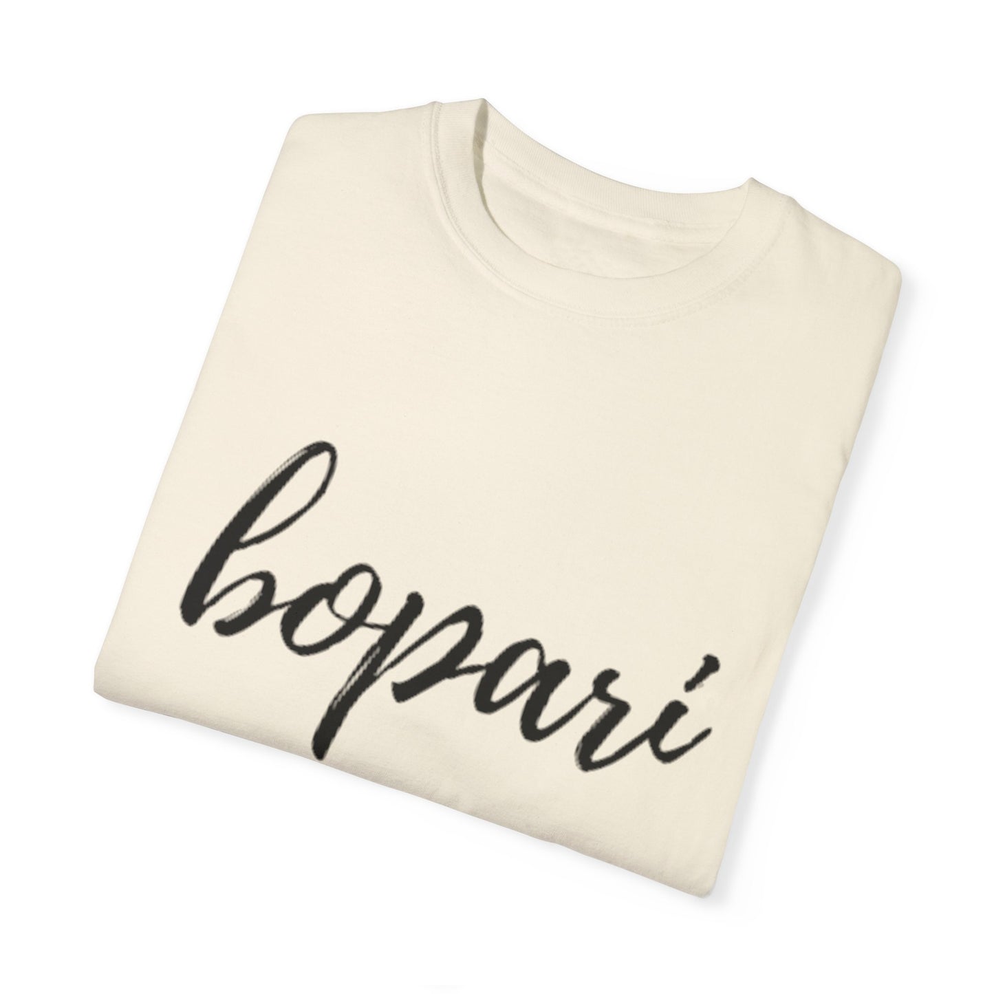 Unisex Garment-Dyed T-Shirt - "Bopari" Design - Casual Chic