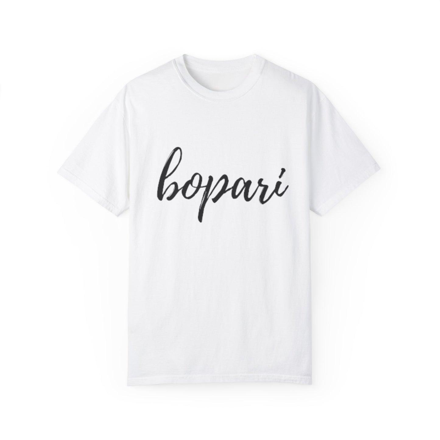 Unisex Garment-Dyed T-Shirt - "Bopari" Design - Casual Chic