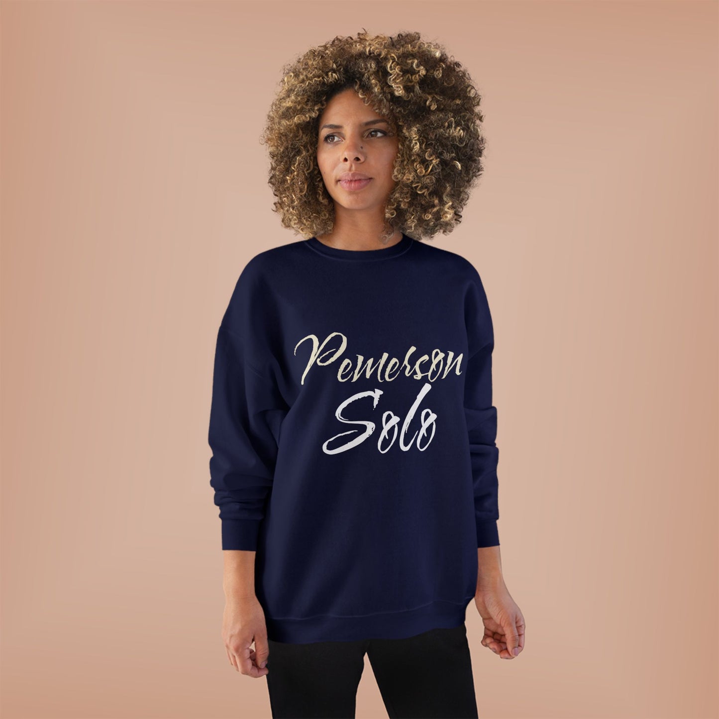 Eco-Friendly Crewneck Sweatshirt - 'Pemerson Solo' Design