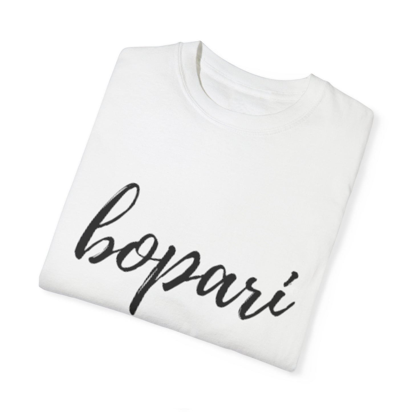 Unisex Garment-Dyed T-Shirt - "Bopari" Design - Casual Chic