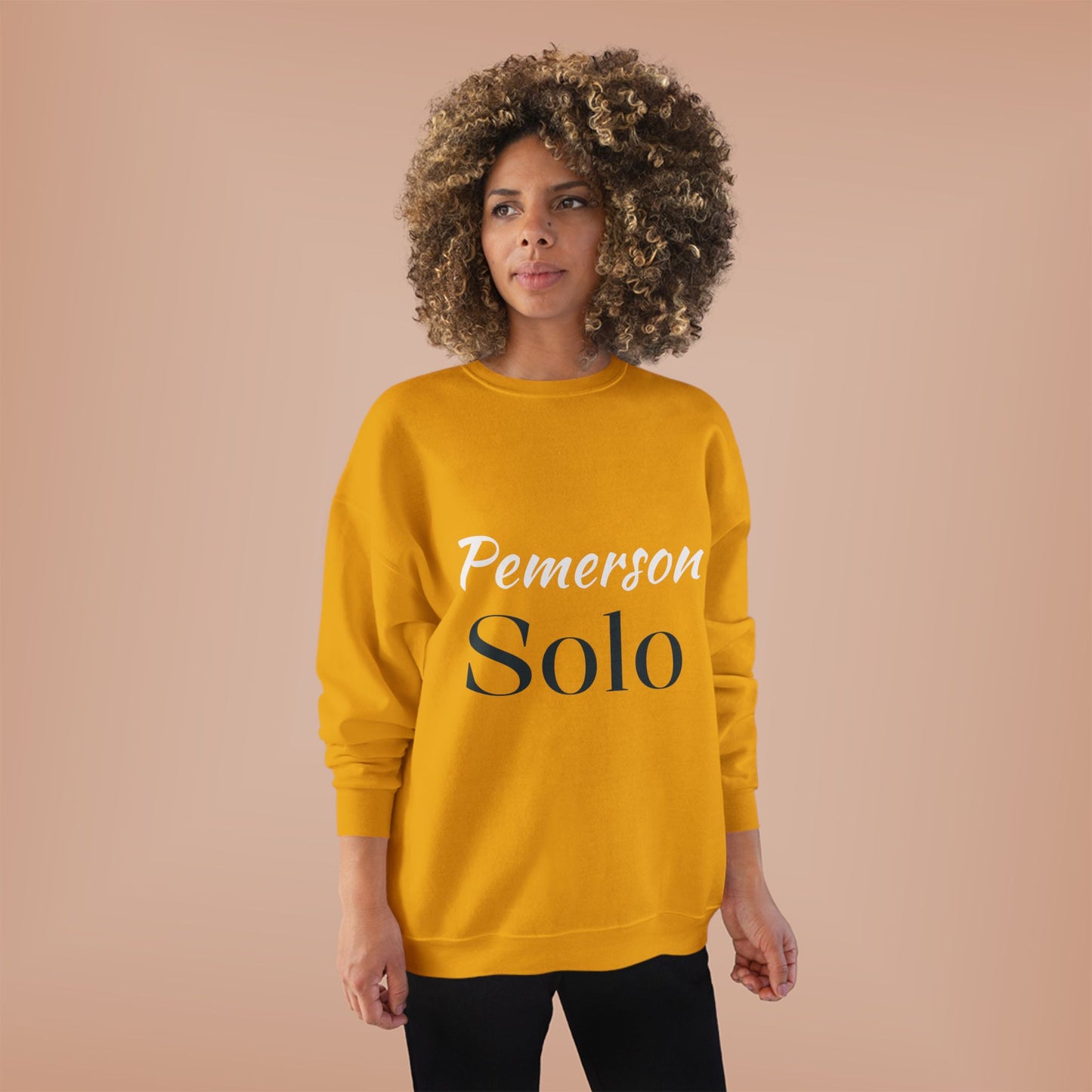 Eco-Friendly Crewneck Sweatshirt - 'Pemerson Solo' Design