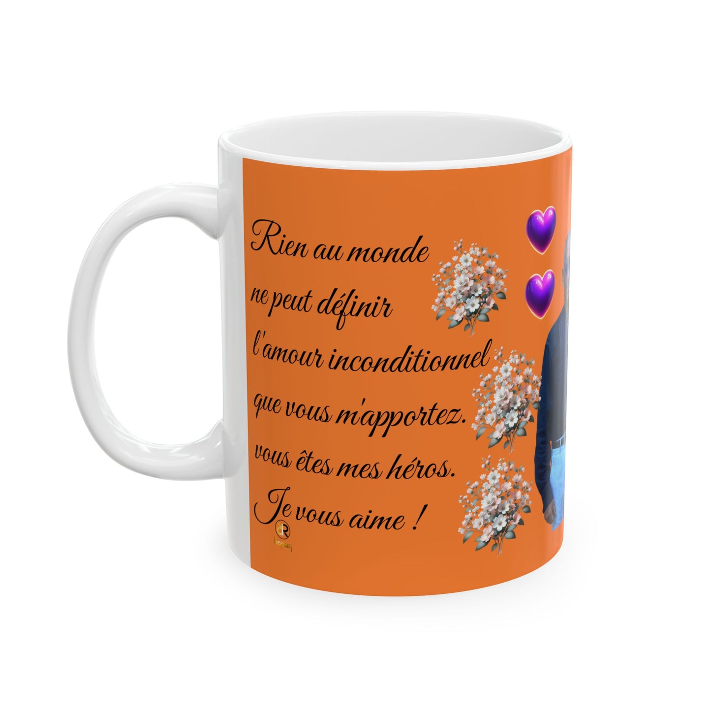 Copy of Personalized Floral Ceramic Mug for Couples | Heartwarming Gift for Anniversaries & Celebrations