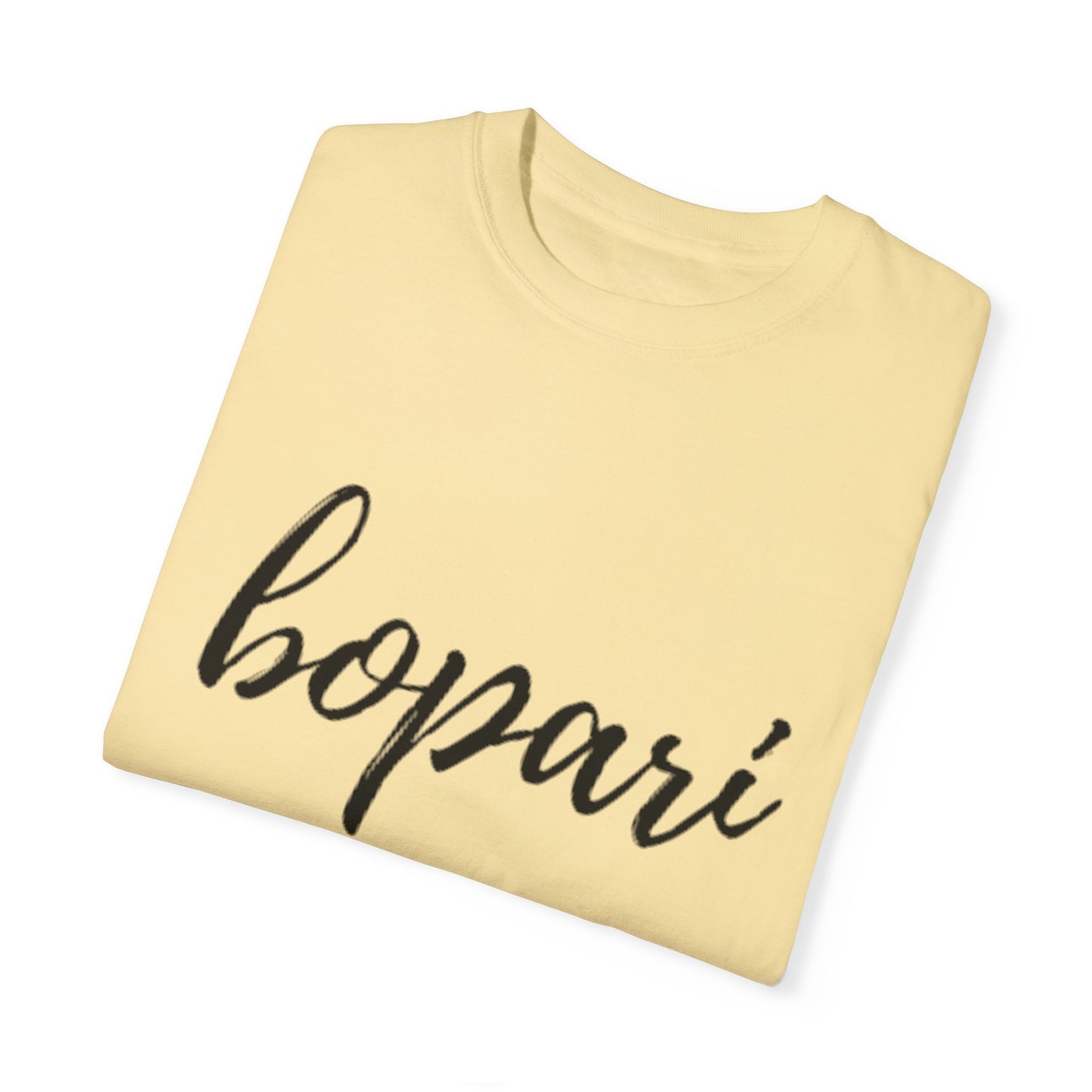 Unisex Garment-Dyed T-Shirt - "Bopari" Design - Casual Chic