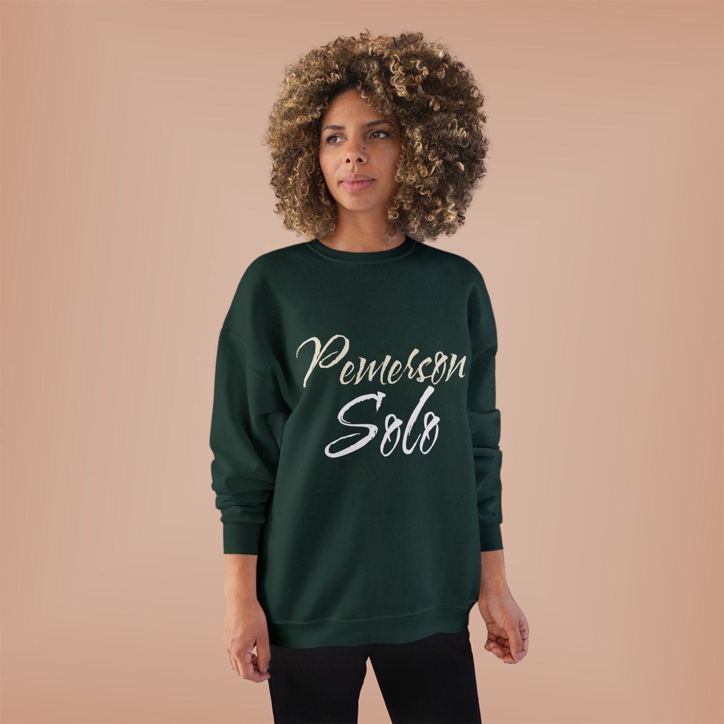 Eco-Friendly Crewneck Sweatshirt - 'Pemerson Solo' Design
