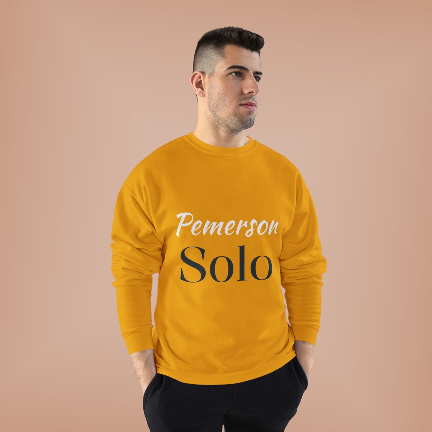 Eco-Friendly Crewneck Sweatshirt - 'Pemerson Solo' Design
