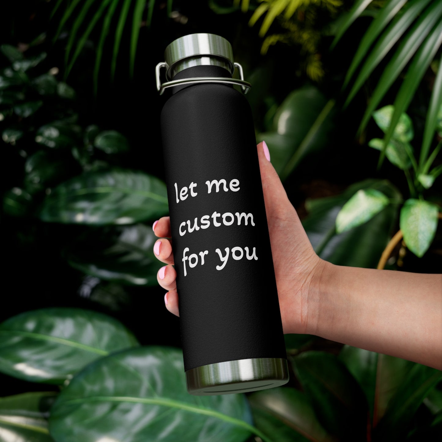 Customizable Copper Insulated Water Bottle - 22oz for Personalization