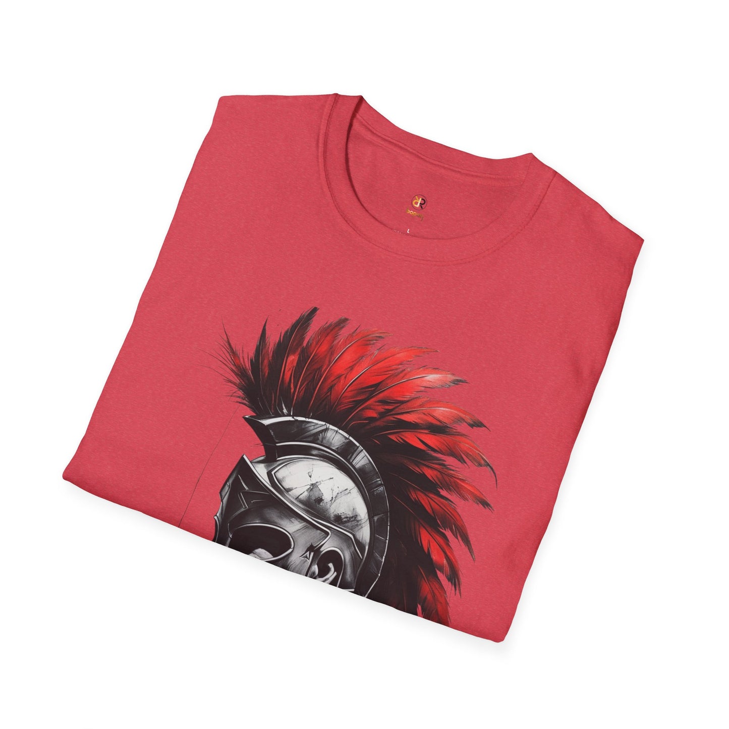 Heroic Spartan Unisex Softstyle T-Shirt - Bold Warrior Design for Fans of History and Mythology