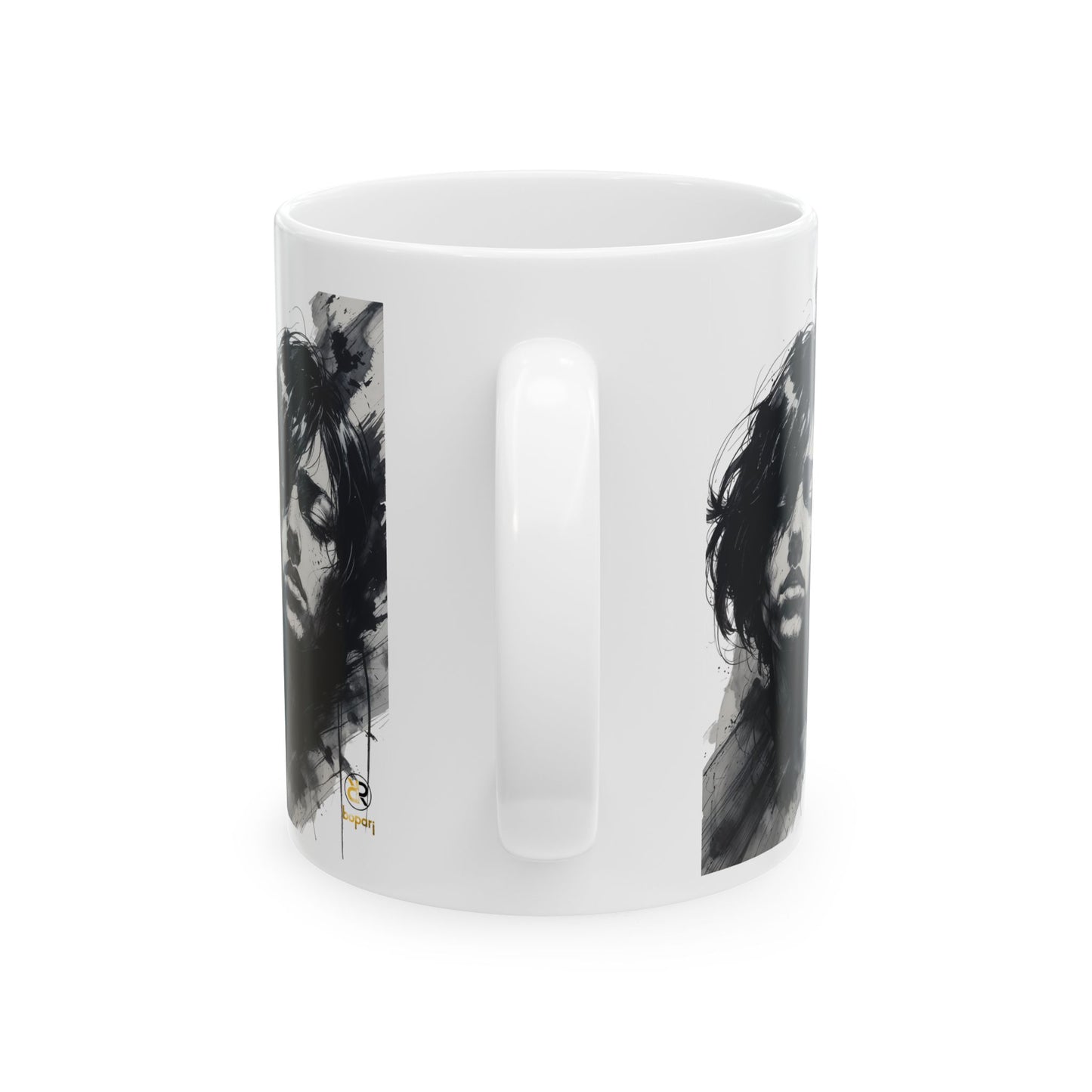 Artistic Portrait Ceramic Mug - Unique 11oz & 15oz Coffee Cup