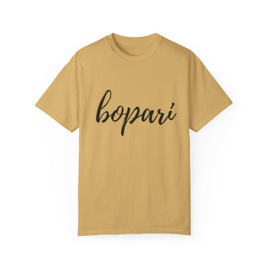 Unisex Garment-Dyed T-Shirt - "Bopari" Design - Casual Chic