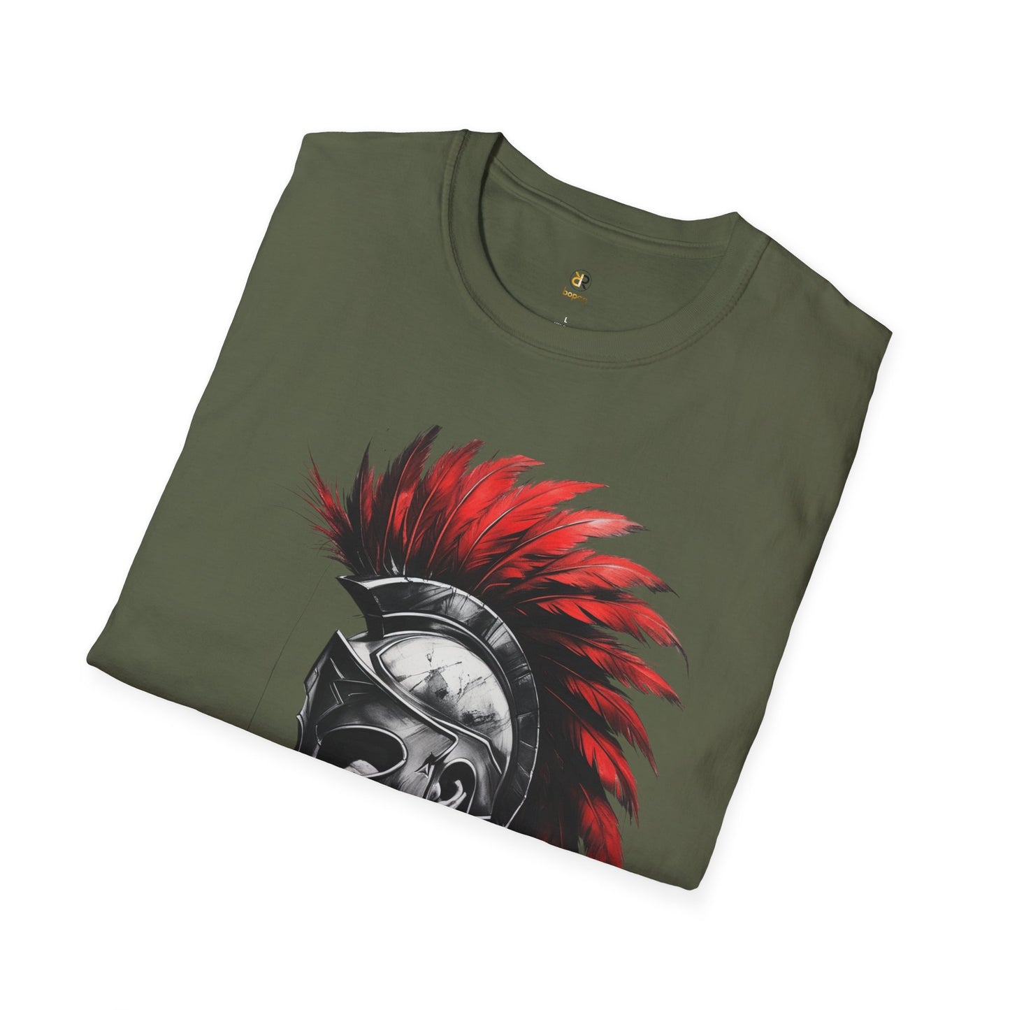 Heroic Spartan Unisex Softstyle T-Shirt - Bold Warrior Design for Fans of History and Mythology