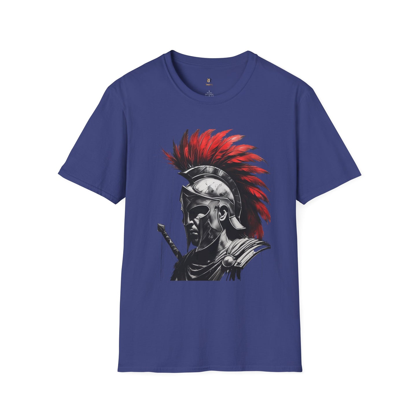 Heroic Spartan Unisex Softstyle T-Shirt - Bold Warrior Design for Fans of History and Mythology