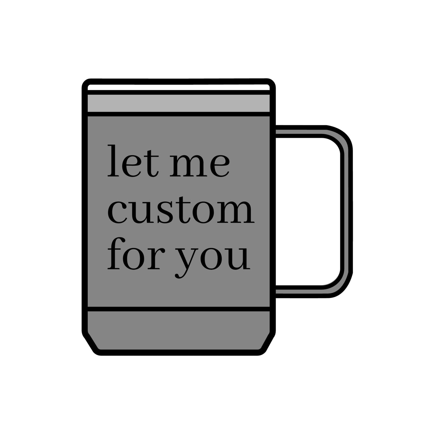 Customizable 15oz Coffee Mug Tumbler - Perfect Gift for Coffee Lovers