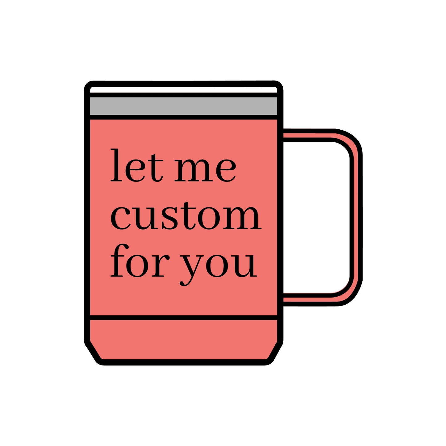 Customizable 15oz Coffee Mug Tumbler - Perfect Gift for Coffee Lovers