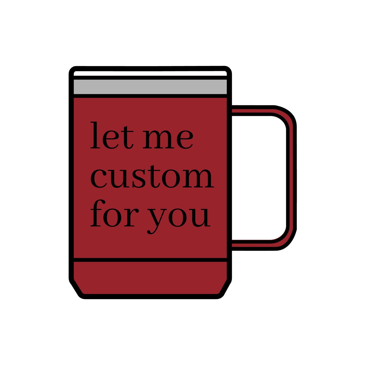 Customizable 15oz Coffee Mug Tumbler - Perfect Gift for Coffee Lovers