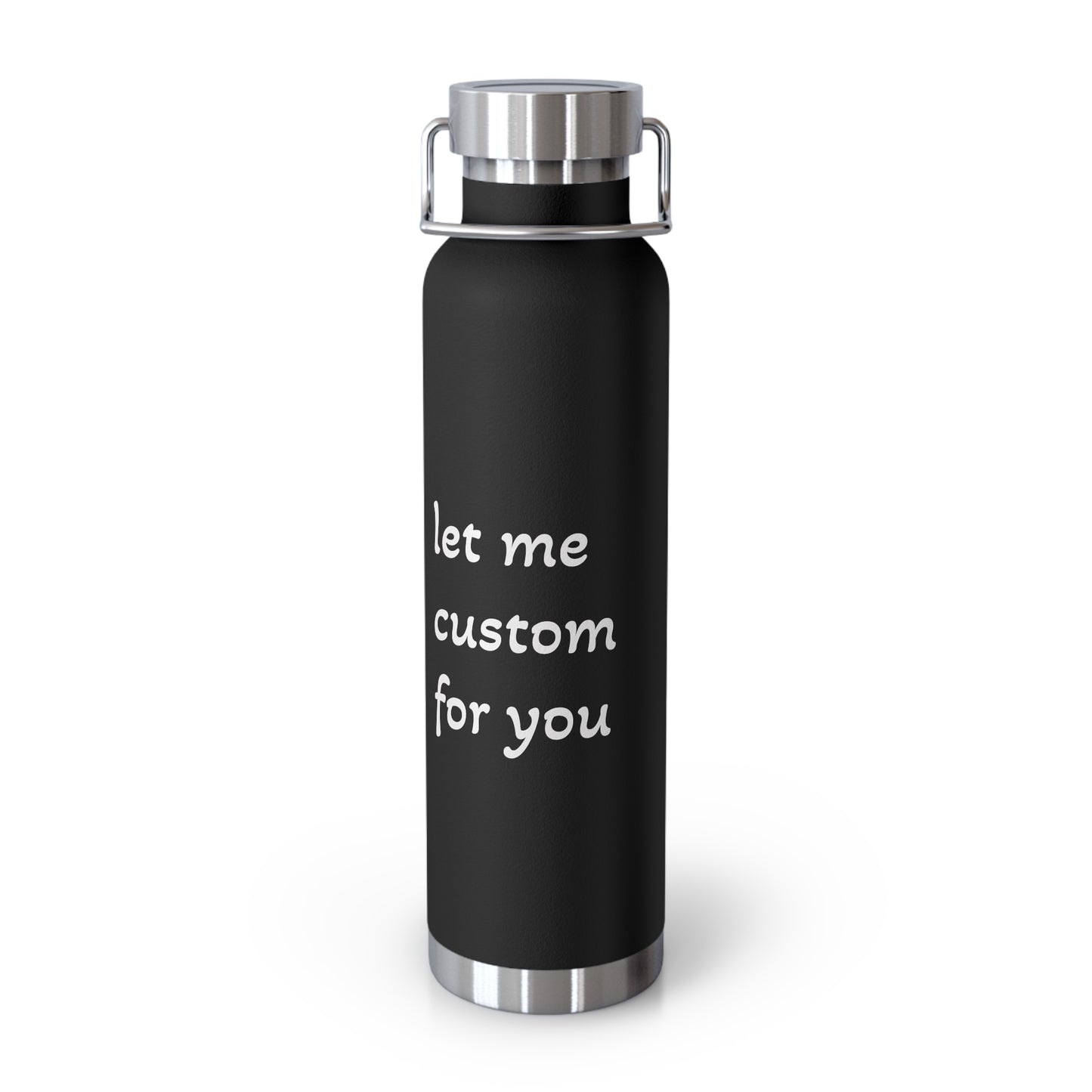 Customizable Copper Insulated Water Bottle - 22oz for Personalization