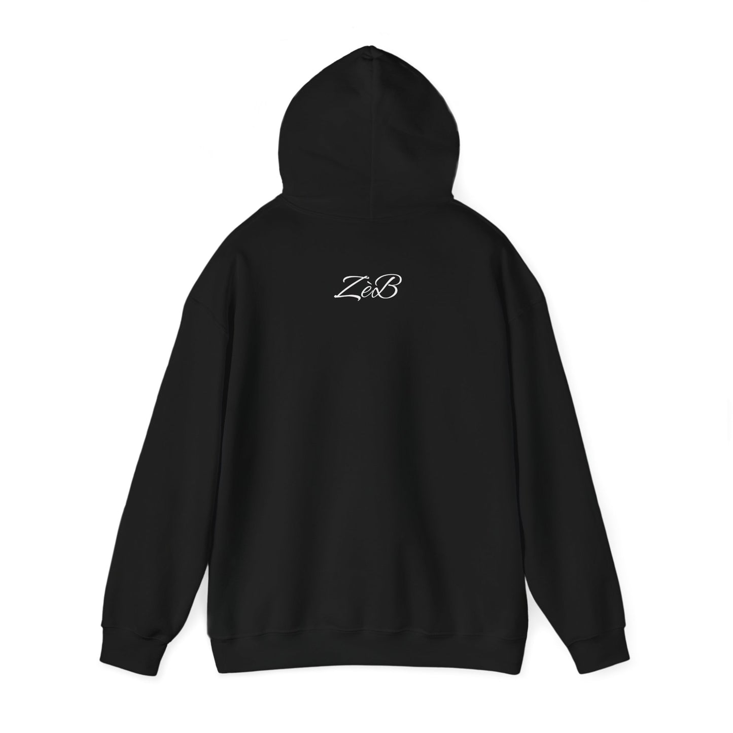 Stylish Unisex Heavy Blend Hoodie with Artistic 'ZeB' Design