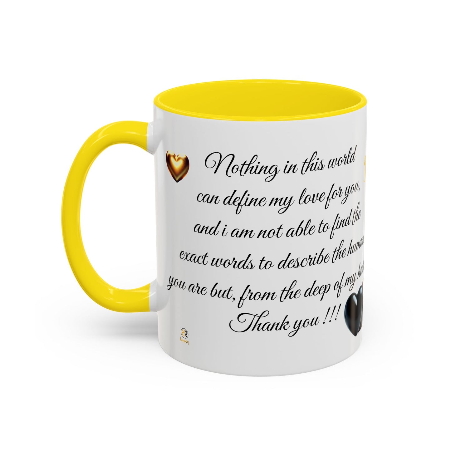 Inspiring Accent Coffee Mug - 11 & 15oz - Perfect Gift for Loved Ones