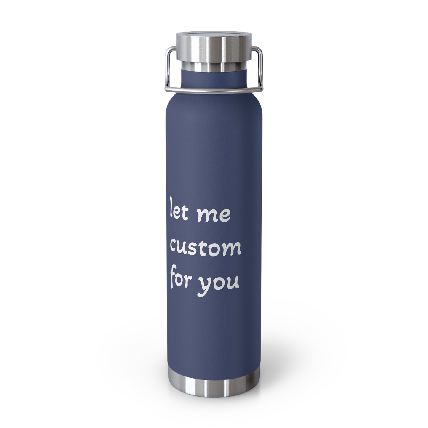 Customizable Copper Insulated Water Bottle - 22oz for Personalization