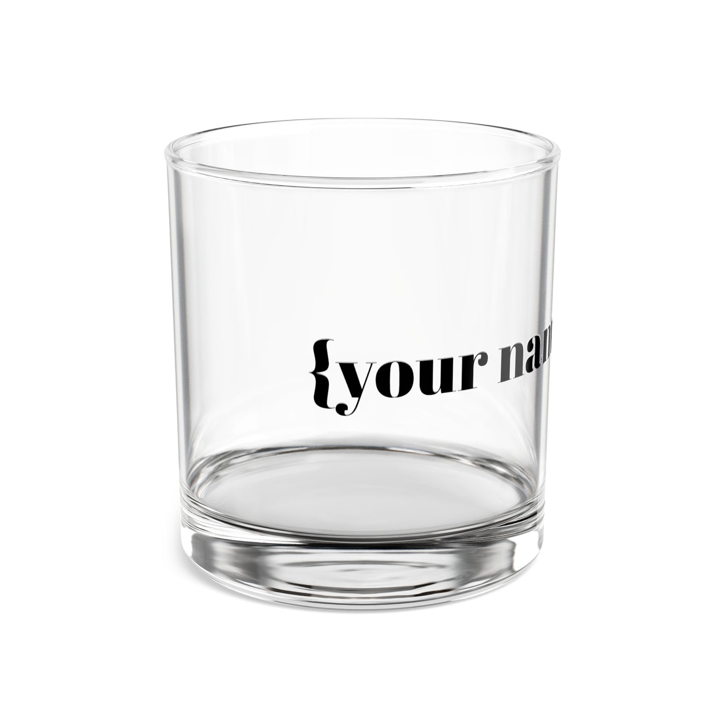 Personalized 10oz Rocks Glass - Custom Name Whiskey Tumbler for Gifts