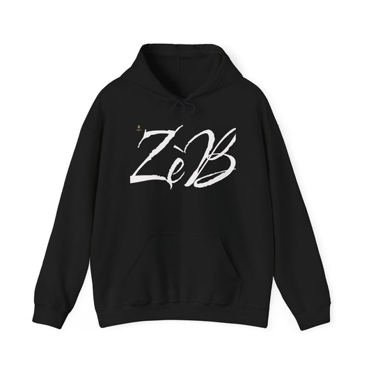 Stylish Unisex Heavy Blend Hoodie with Artistic 'ZeB' Design